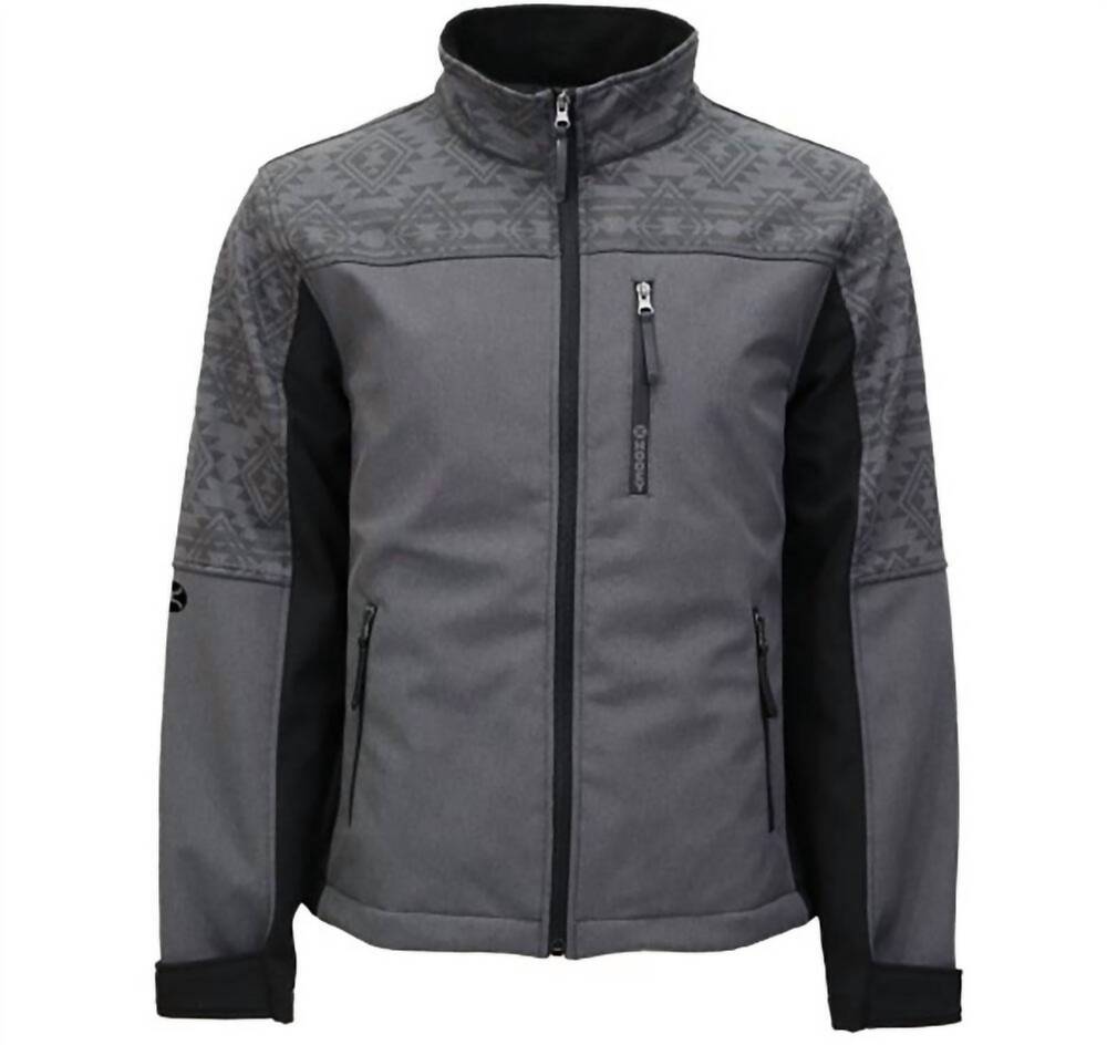 NEW HOOEY men's jackson softshell jacket in heather grey